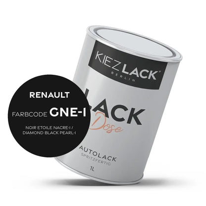 Kiezlack 1K Autolack Lackdose Basislack spritzfertig Renault GNE NOIR ETOILE NACRE