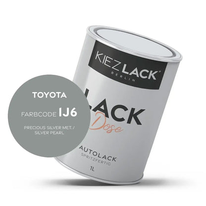 Kiezlack 1K Autolack Lackdose Basislack spritzfertig Toyota 1J6 PRECIOUS SILVER MET.