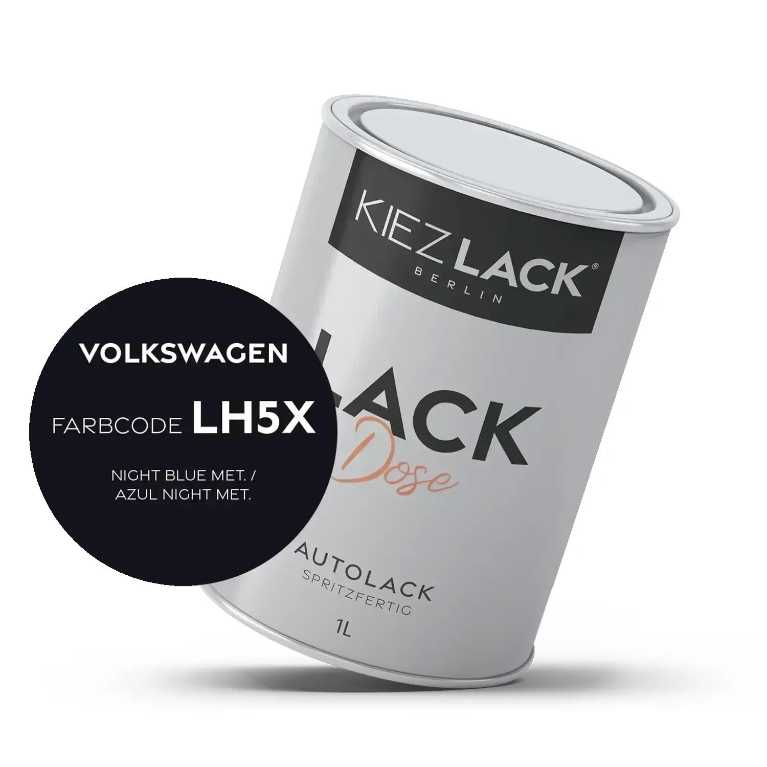Kiezlack 1K Autolack Lackdose Basislack spritzfertig Volkswagen LH3D MARSALAROT