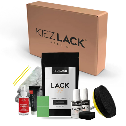 Kiezlack Lack Repair Set Autolack Lackstift BMW 416 CARBONSCHWARZ Metallic