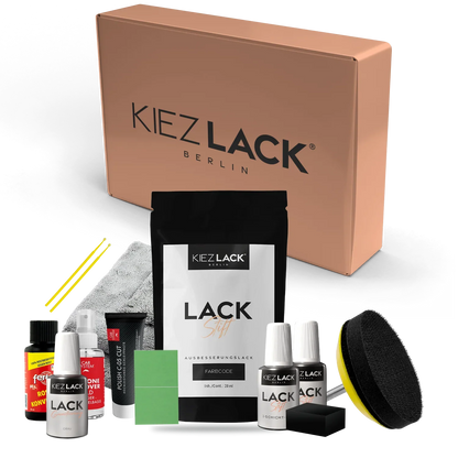 Kiezlack Lack Repair Set + Korrosionsschutz Autolack Lackstift INDIVIDUELLER FARBCODE