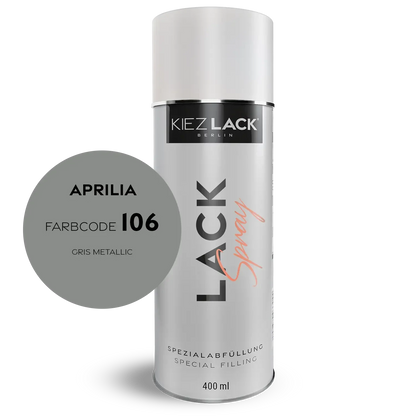Kiezlack 1K Motorradlack Spraydose Aprilia 106 GRIS METALLIC
