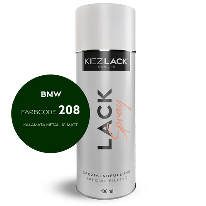 Kiezlack 1K Motorradlack Spraydose BMW 208 KALAMATA METALLIC MATT