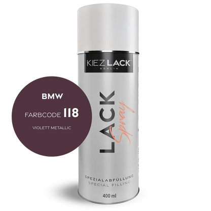 Kiezlack 1K Motorradlack Spraydose BMW 118 VIOLETT METALLIC