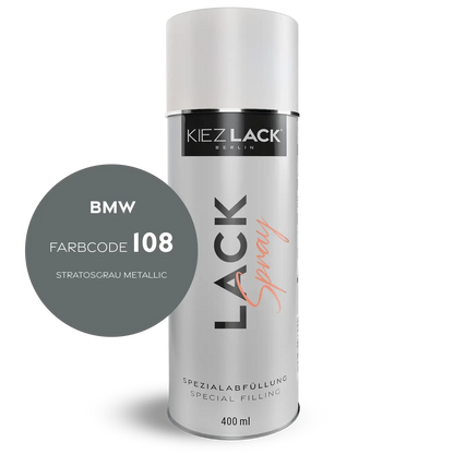 Kiezlack 1K Motorradlack Spraydose BMW 108 STRATOSGRAU METALLIC