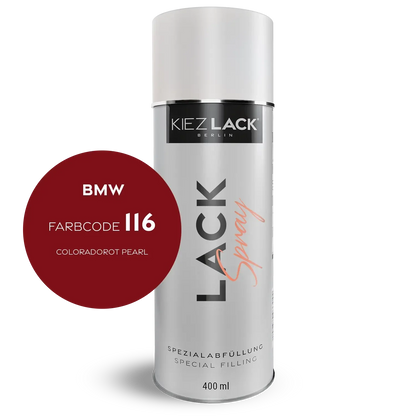 Kiezlack 1K Motorradlack Spraydose BMW 116 COLORADOROT PEARL
