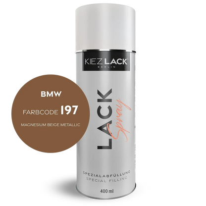Kiezlack 1K Motorradlack Spraydose BMW 197 MAGNESIUM BEIGE METALLIC