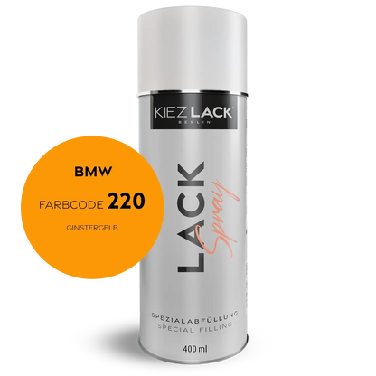 Kiezlack 1K Motorradlack Spraydose BMW 220 GINSTERGELB