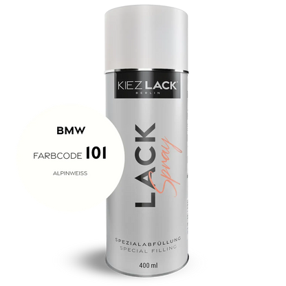 Kiezlack 1K Motorradlack Spraydose BMW 101 ALPINWEISS