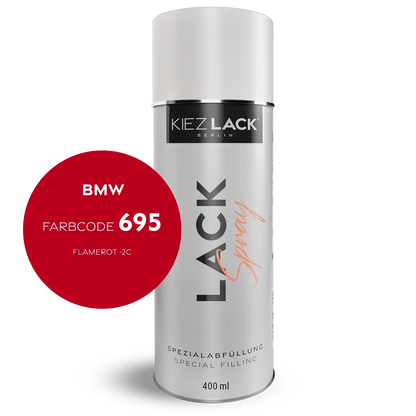 Kiezlack 1K Motorradlack Spraydose BMW 695 FLAMEROT -2C