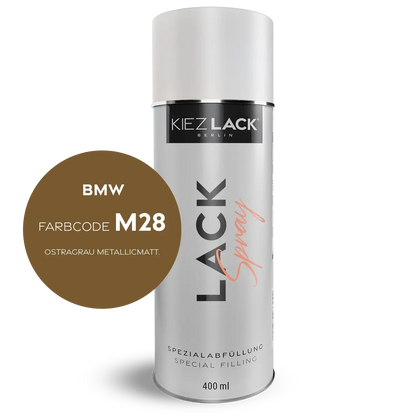 Kiezlack 1K Motorradlack Spraydose BMW M28 OSTRAGRAU METALLICMATT.