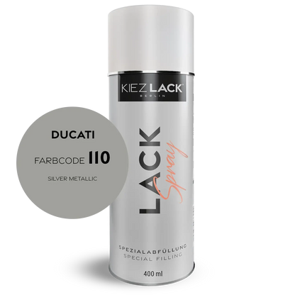 Kiezlack 1K Motorradlack Spraydose Ducati 110 SILVER METALLIC