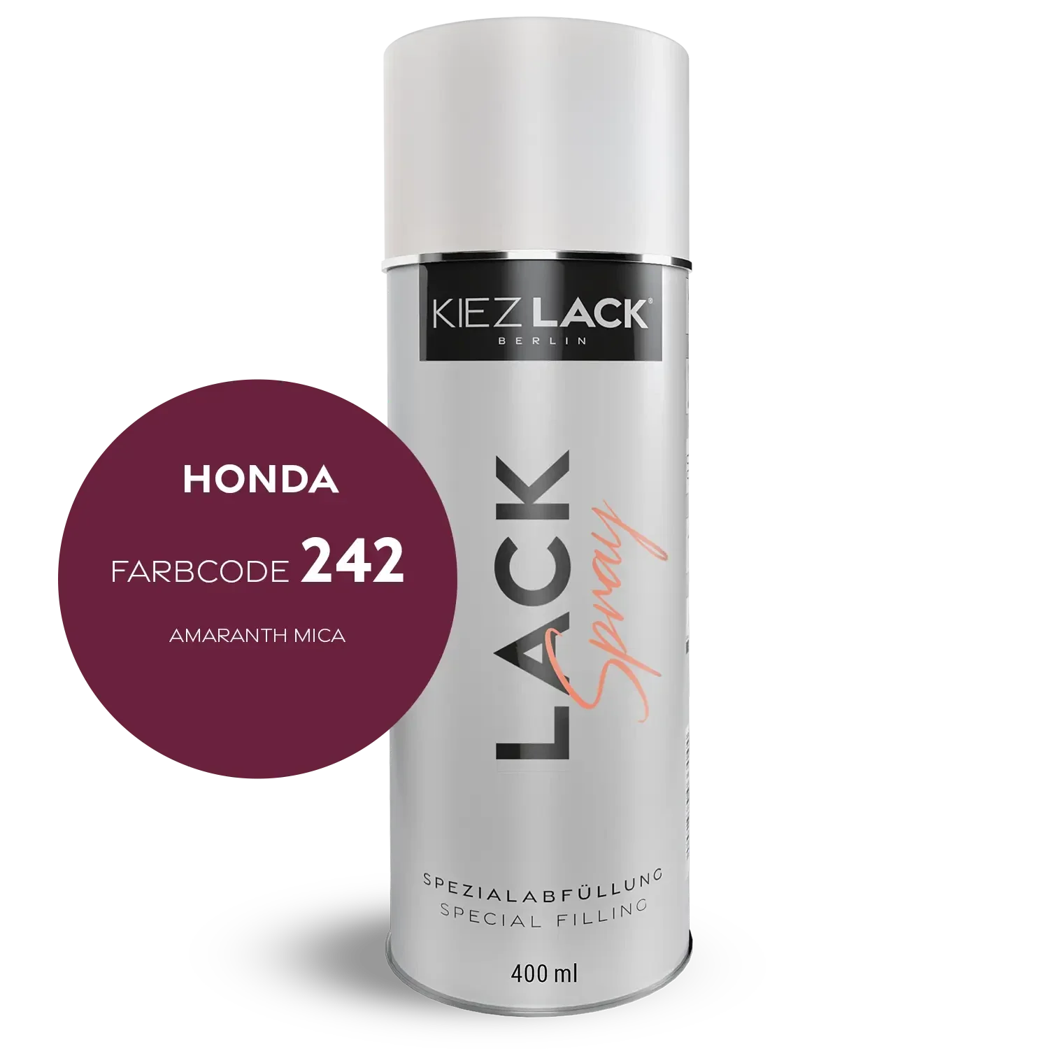 Kiezlack 1K Motorradlack Spraydose Honda 242 AMARANTH MICA
