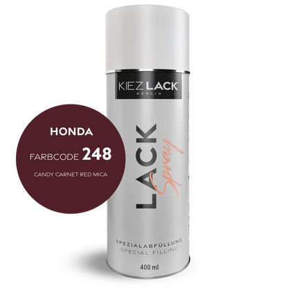 Kiezlack 1K Motorradlack Spraydose Honda 248 CANDY CARNET RED MICA