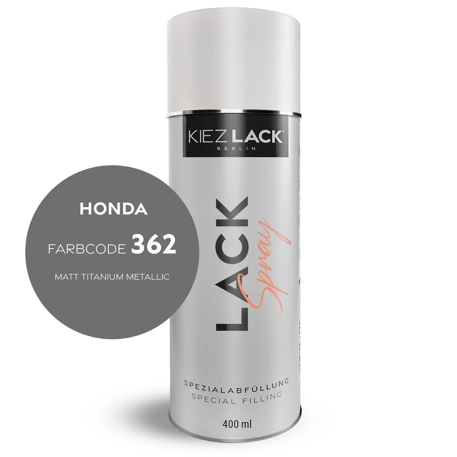 Kiezlack 1K Motorradlack Spraydose Honda 362 MATT TITANIUM METALLIC