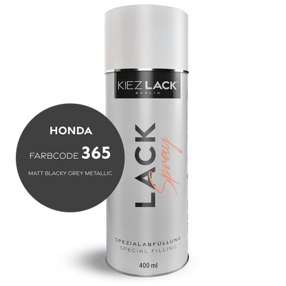 Kiezlack 1K Motorradlack Spraydose Honda 365 MATT BLACKY GREY METALLIC