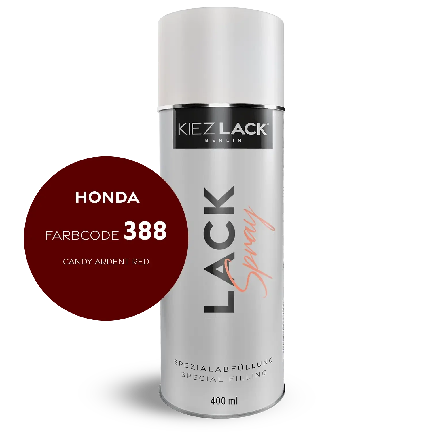 Kiezlack 1K Motorradlack Spraydose Honda 388 CANDY ARDENT RED