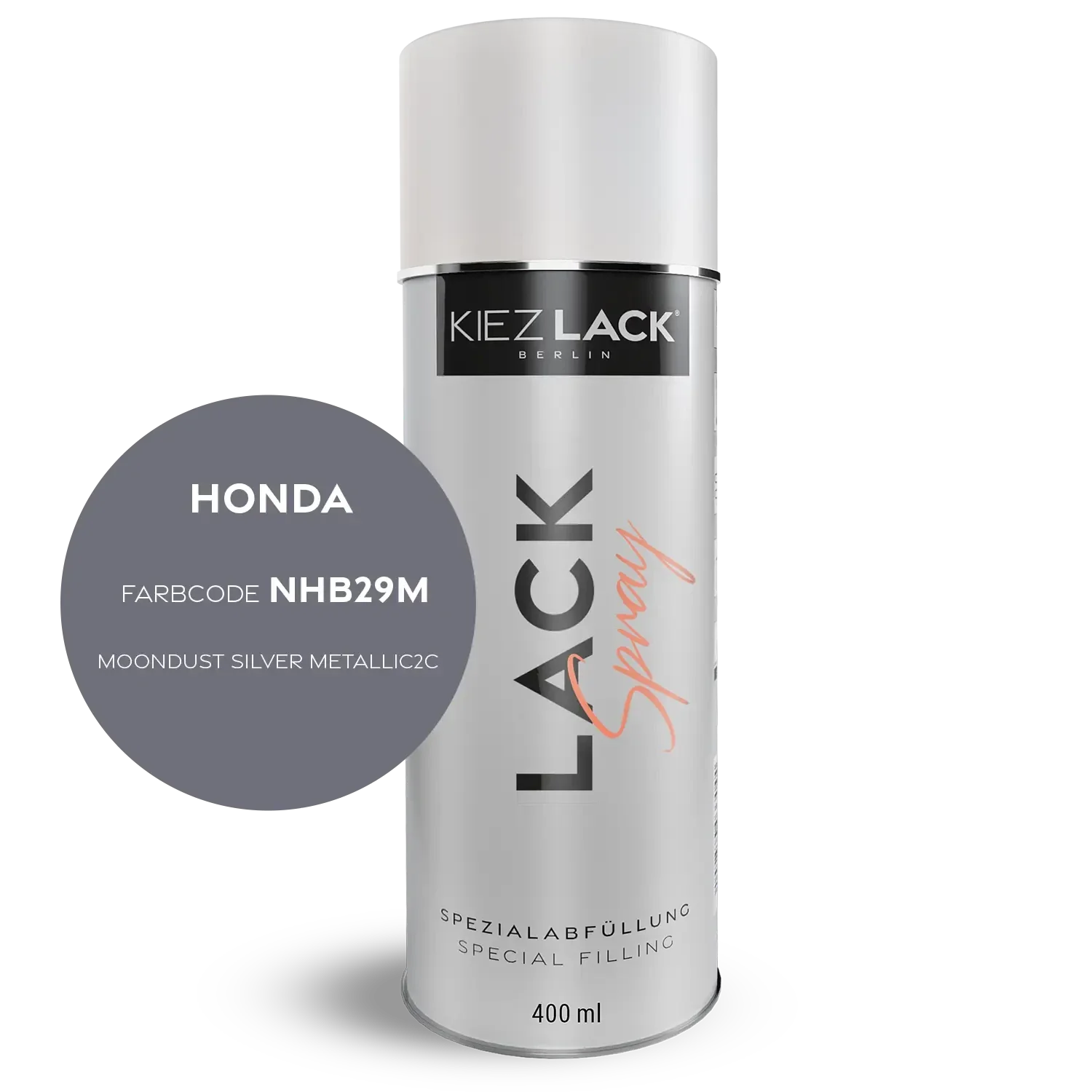 Kiezlack 1K Motorradlack Spraydose Honda NHB29M MOONDUST SILVER METALLIC2C