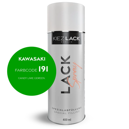Kiezlack 1K Motorradlack Spraydose Kawasaki 191 CANDY LIME GEREEN.