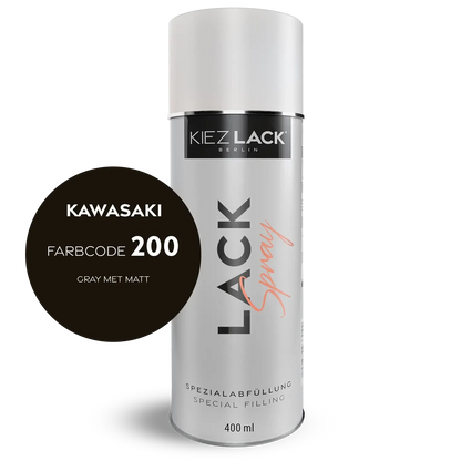 Kiezlack 1K Motorradlack Spraydose Kawasaki 200 GRAY MET MATT