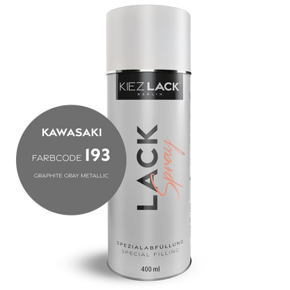 Kiezlack 1K Motorradlack Spraydose Kawasaki 193 GRAPHITE GRAY METALLIC