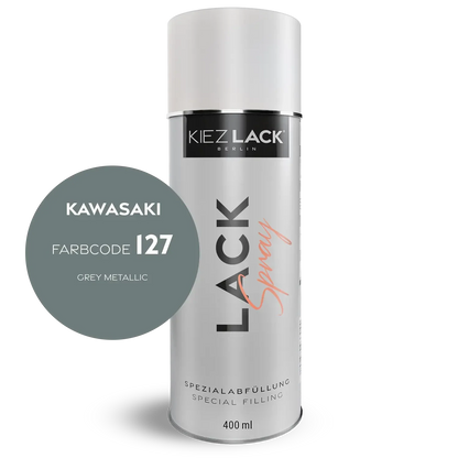 Kiezlack 1K Motorradlack Spraydose Kawasaki 127 GREY METALLIC