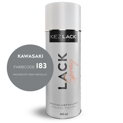Kiezlack 1K Motorradlack Spraydose Kawasaki 183 MOONDUST GRAY METALLIC