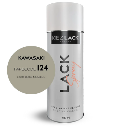Kiezlack 1K Motorradlack Spraydose Kawasaki 124 LIGHT BEIGE METALLIC