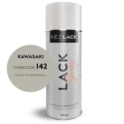 Kiezlack 1K Motorradlack Spraydose Kawasaki 142 GALAXY SILVER METALLIC