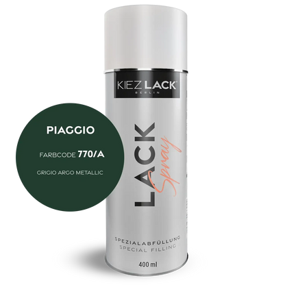 Kiezlack 1K Motorradlack Spraydose Piaggio 770/A GRIGIO ARGO METALLIC