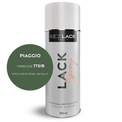 Kiezlack 1K Motorradlack Spraydose Piaggio 773/B GRIGIO ARGO PEARL METALLIC