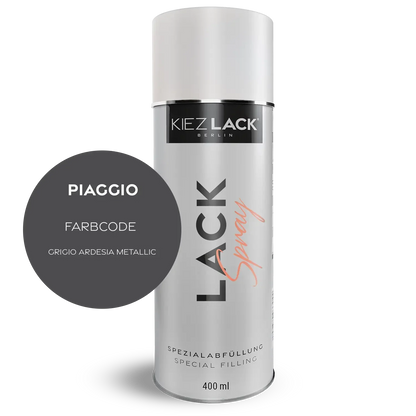 Kiezlack 1K Motorradlack Spraydose Piaggio 873 GRIGIO ARDESIA METALLIC