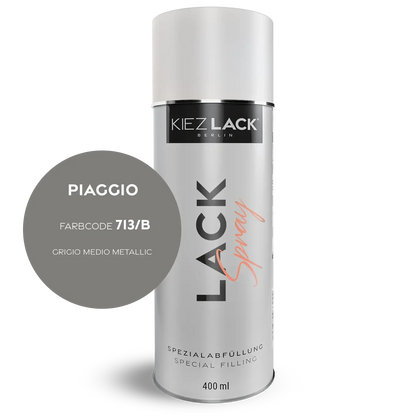 Kiezlack 1K Motorradlack Spraydose Piaggio 713/B GRIGIO MEDIO METALLIC