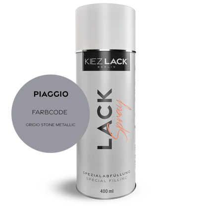 Kiezlack 1K Motorradlack Spraydose Piaggio 174 GRIGIO STONE METALLIC