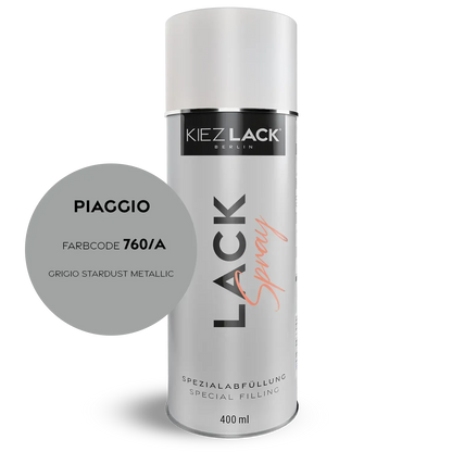 Kiezlack 1K Motorradlack Spraydose Piaggio 760/A GRIGIO STARDUST METALLIC