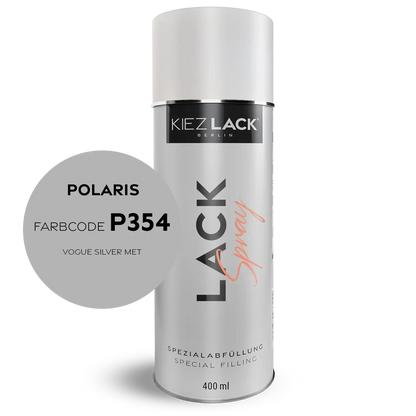 Kiezlack 1K Motorradlack Spraydose Polaris P354 VOGUE SILVER MET,