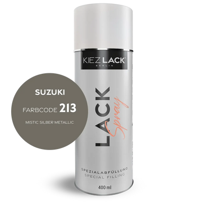 Kiezlack 1K Motorradlack Spraydose Suzuki 213 MISTIC SILBER METALLIC