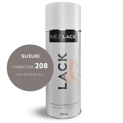 Kiezlack 1K Motorradlack Spraydose Suzuki 208 SONIC SILVER METALLIC
