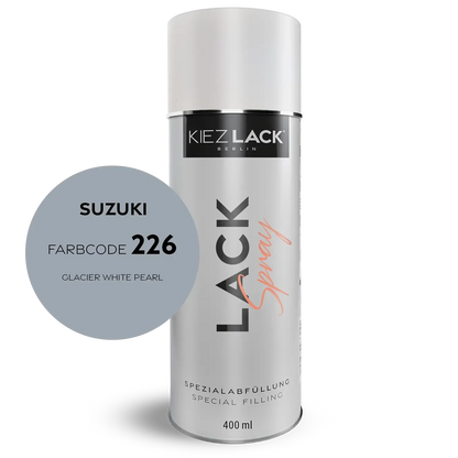 Kiezlack 1K Motorradlack Spraydose Suzuki 226 GLACIER WHITE PEARL