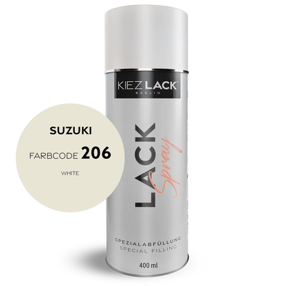 Kiezlack 1K Motorradlack Spraydose Suzuki 206 WHITE