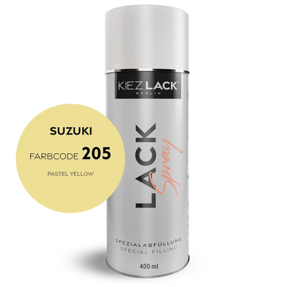 Kiezlack 1K Motorradlack Spraydose Suzuki 205 PASTEL YELLOW
