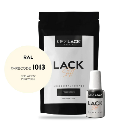 Kiezlack Lackstift Autolack Lackstift RAL 1013 PERLWEISS