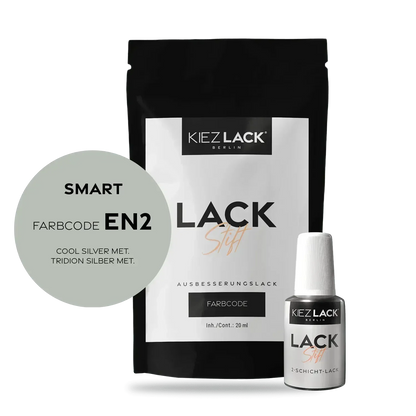 Kiezlack Lackstift Autolack Lackstift SMART EN2 COOL SILVER MET.