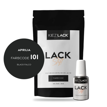Kiezlack Motorradlack Lackstift Aprilia 101 BLACK FALCO