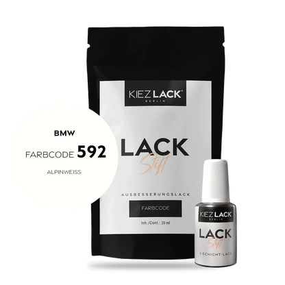 Kiezlack Motorradlack Lackstift BMW 101 ALPINWEISS