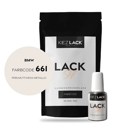 Kiezlack Motorradlack Lackstift BMW 103 PERLMUTTWEISS METALLIC