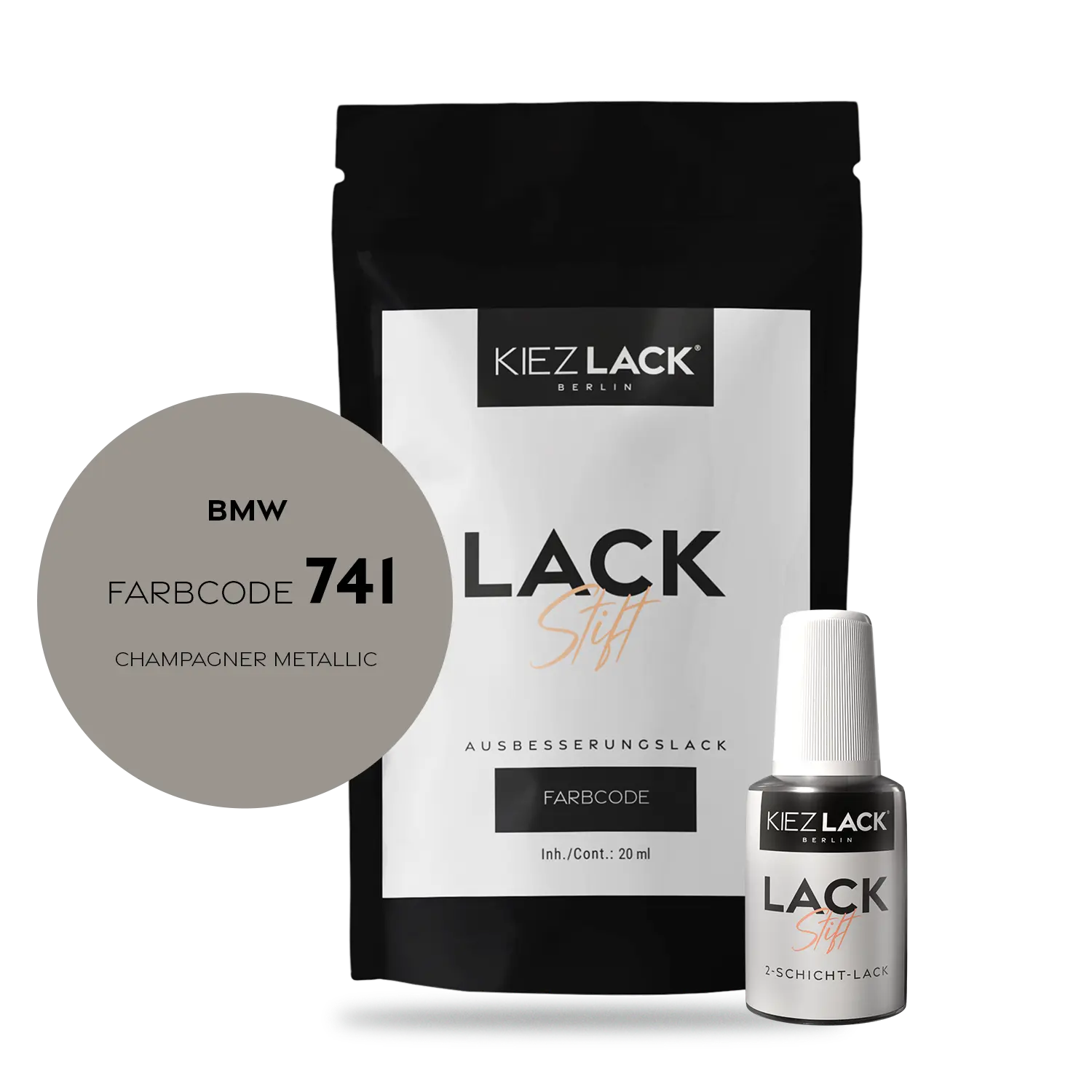 Kiezlack Motorradlack Lackstift BMW 150 CHAMPAGNER METALLIC