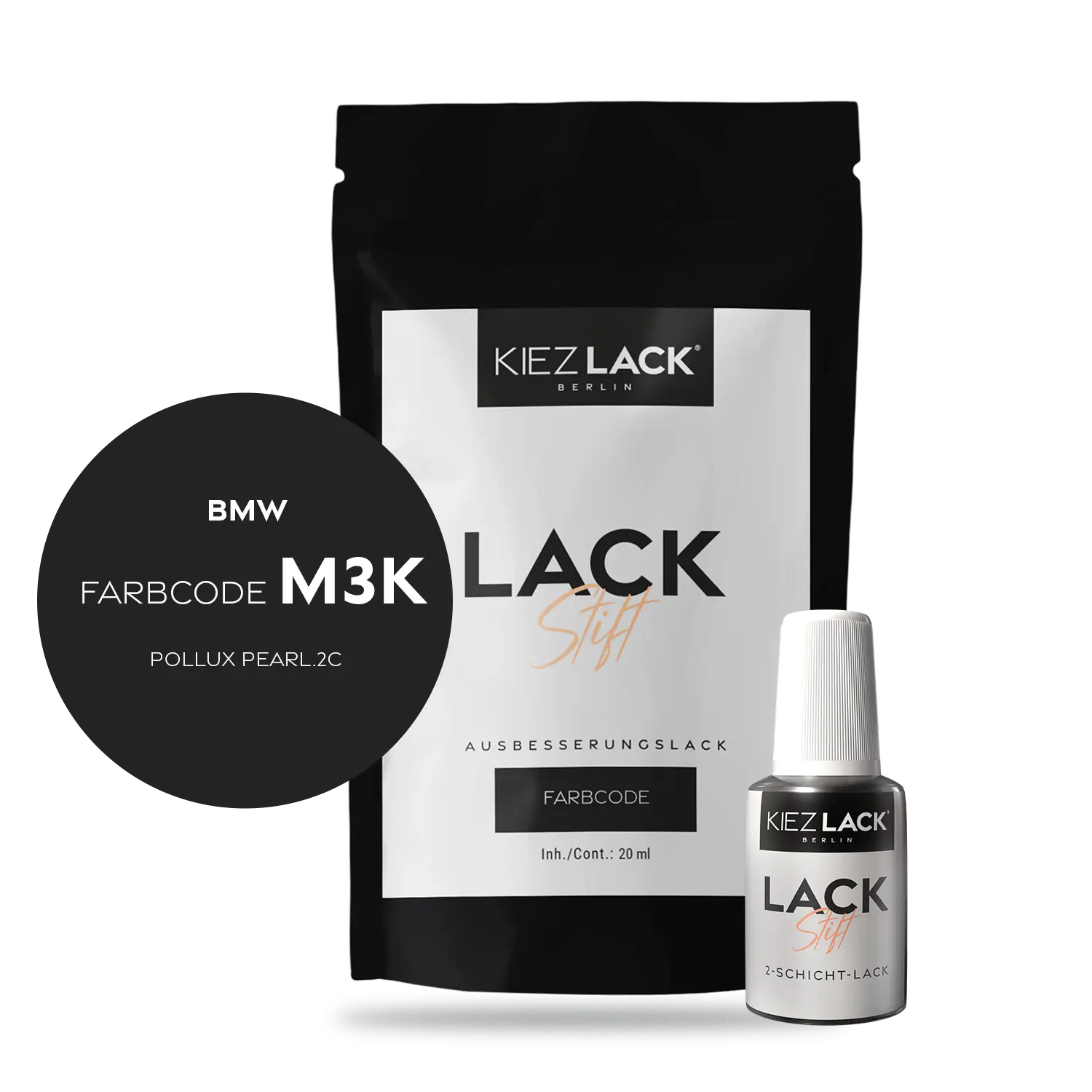 Kiezlack Motorradlack Lackstift BMW M3K POLLUX PEARL.2C