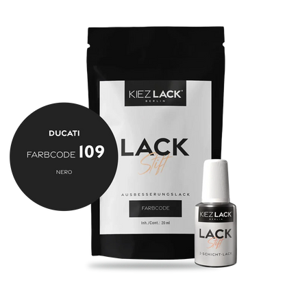 Kiezlack Motorradlack Lackstift Ducati 109 NERO
