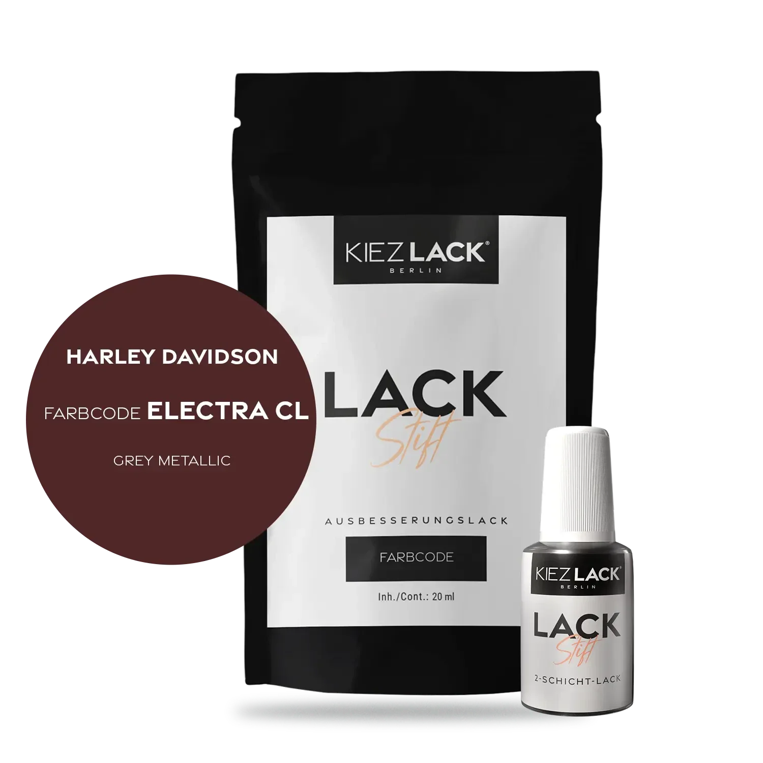 Kiezlack Motorradlack Lackstift Harley Davidson 152 GREY METALLIC